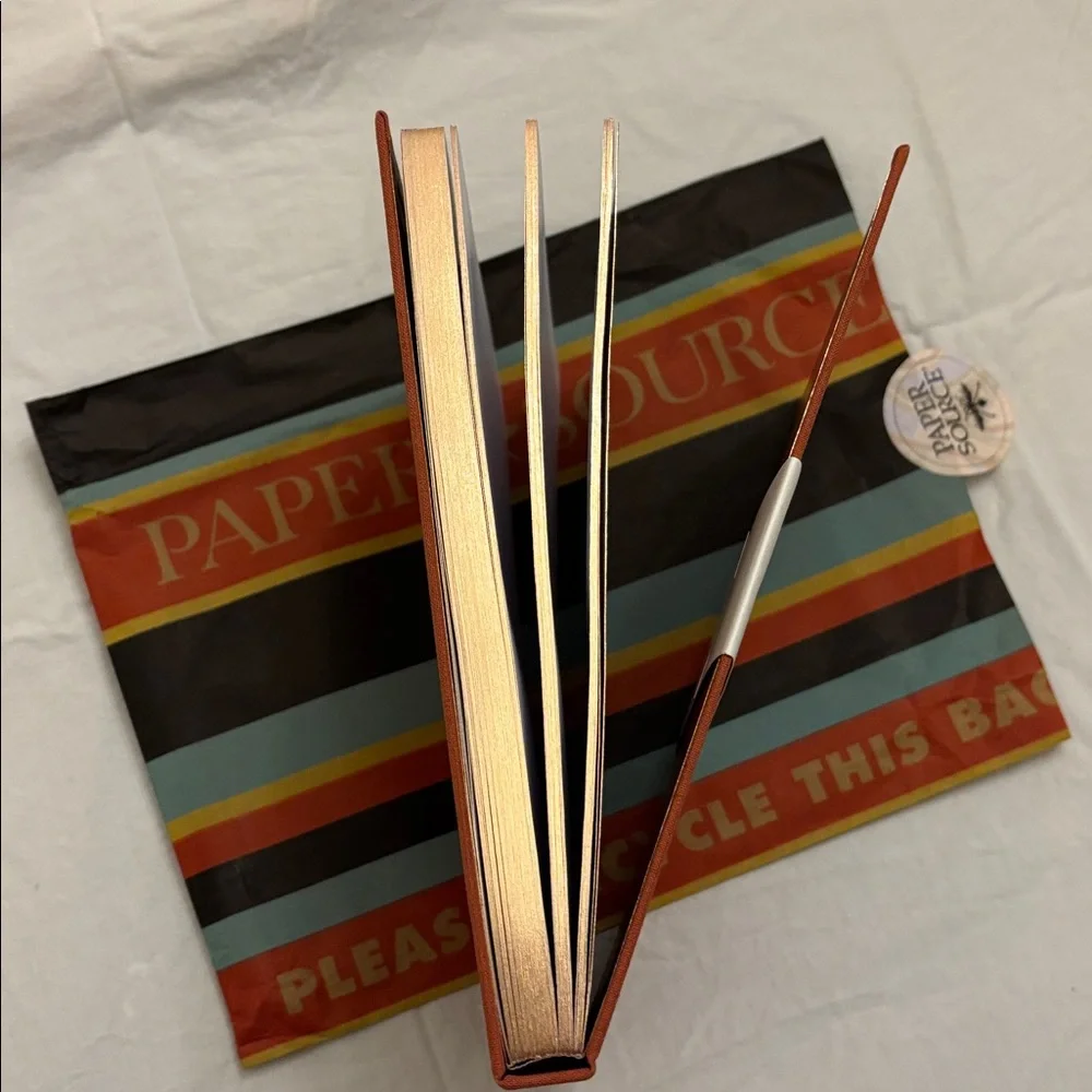 Paper Source Burnt Orange Guest Book, blank pages - Picture 3 of 4